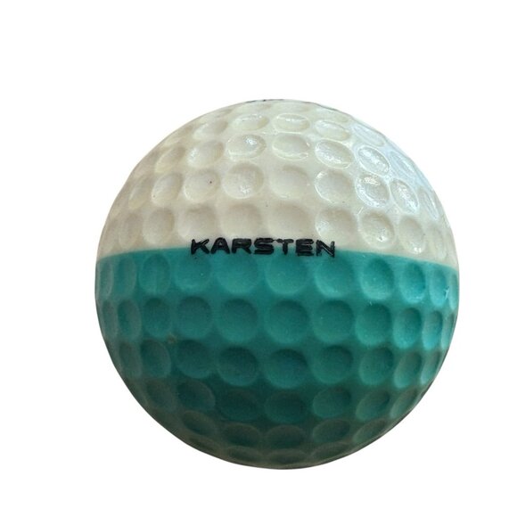 PING GOLF BALL-WHITE/TEAL KARSTEN EYE #3 OLOMANA GOLF LINKS LOGO - Picture 3 of 6